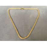 Stunning 9ct gold fancy link chain 25cms (14.1g)