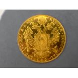 1915 Gold Austrian 4 Ducat coin restrike (13.9g)