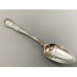 A antique hallmarked Dublin 1817 silver serving spoon, weight 97.54 grams