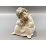 Lladro 4539 ‘ Angel Thinking’ by F. Garcia in good condition