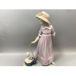 Lladro 5044 ‘Pulling Dolls Carriage’ by V. Martinez in good condition
