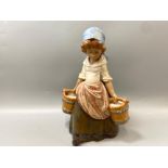 Lladro 3512 ‘Girl with two pails’ by S. Debon in good condition