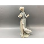 Lladro 1052 ‘Girl w/Duck’ by V. Martinez in good condition