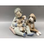 Lladro 5456 ‘New Playmates’ 12cm by A. Ramos in good condition