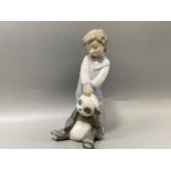 Lladro 6974 ‘Boy with bear’ in good condition