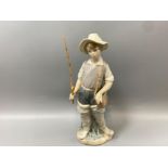 Lladro 4809 ‘Fishing boy’ by S. Furio in goo Condition