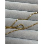 9ct Yellow Gold Chain Weighing 3.46 grams Measuring 45cm in length