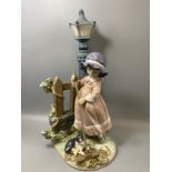 Lladro 5286 Fall Cleanup signed by artist on base in good condition with original box