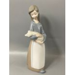 Lladro 1011 Girl with pig in good condition
