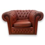 Ox-Blood leather Chesterfield Club Chair