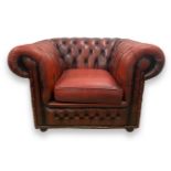 Ox-Blood leather Chesterfield Club Chair
