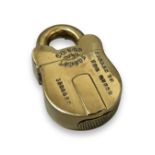 Brass cased vesta in the form of a padlock, weighing 24.25 grams