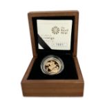 Royal Mint 2009 UK Gold proof full sovereign, complete with case and certificate