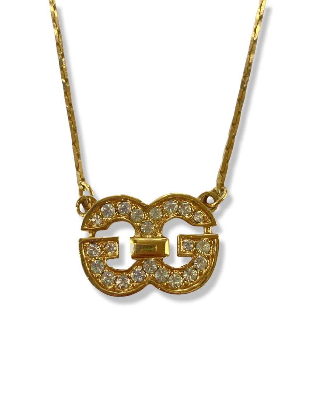 Givenchy Gold Tone 'G' Necklace weighing 7.37 grams measuring 38cm in length - Image 2 of 3