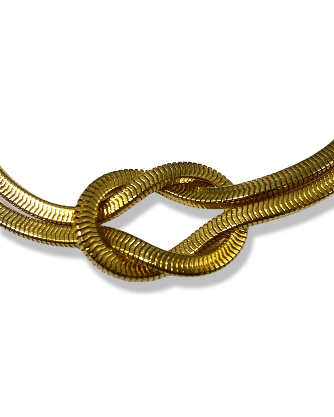 Christian Dior Gold Tone Knot Design necklace weighing 59.05 grams and measuring 46cm in length, - Image 2 of 3