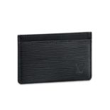 Louis Vuitton Card Holder in Noir Epi Leather with original box