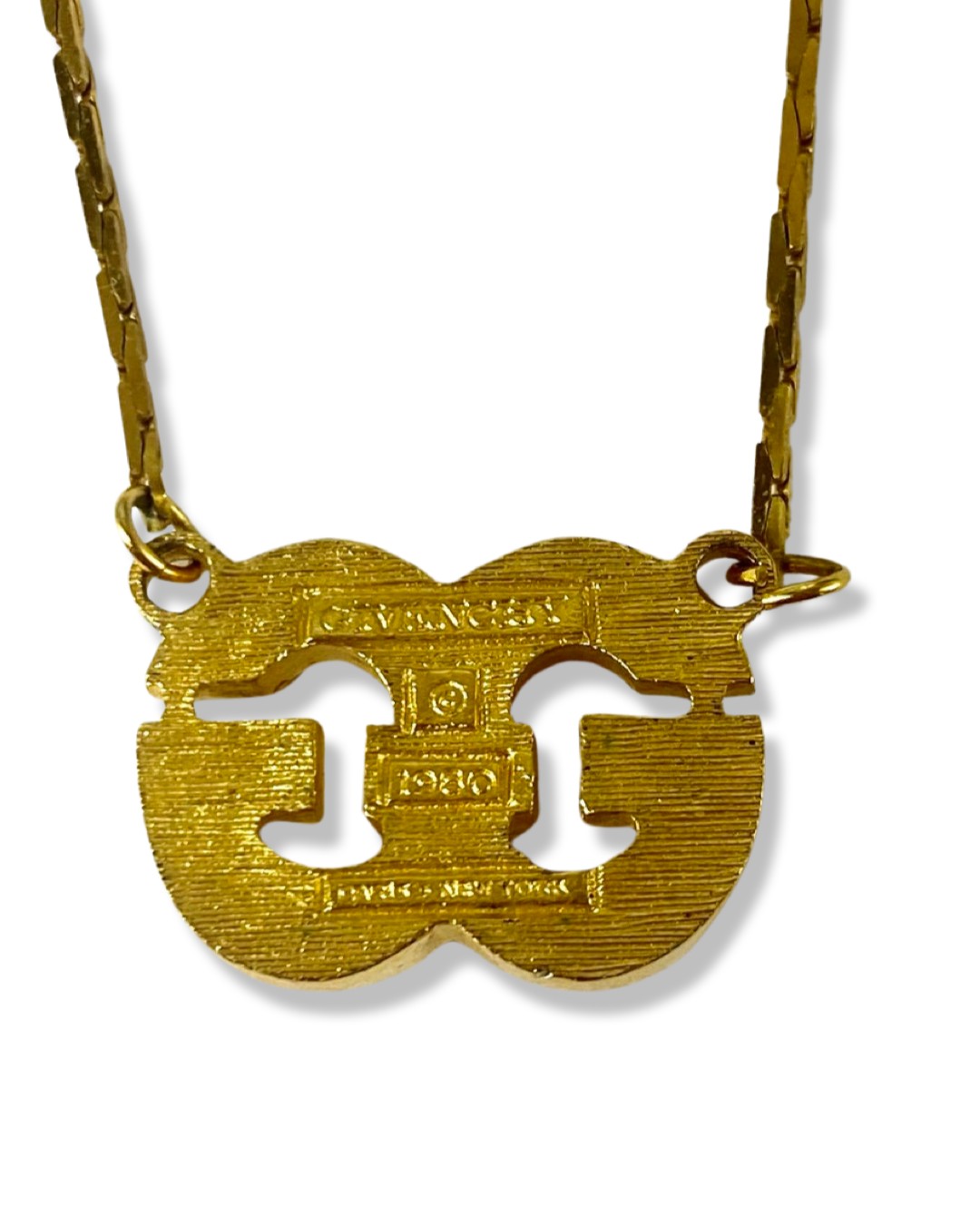 Givenchy Gold Tone 'G' Necklace weighing 7.37 grams measuring 38cm in length - Image 3 of 3