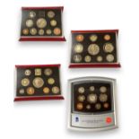 Royal Mint UK coin sets to include 1998,1999,2000,2001 All in original cases