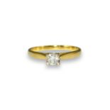 Brand New Ex-Display 18ct Yellow Gold Diamond Solitaire Ring Comprising of a 0.25ct Diamond Si G