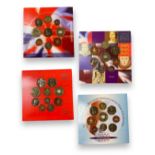 UK Royal mint uncirculated sets 2000,01,02,03 all with original packs
