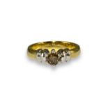 Brand New Ex-Display 18ct Yellow Gold Fancy Brown Diamond Solitaire Comprising of a 0.33ct Round Cut