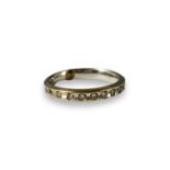 18ct Gold Diamond Full eternity Ring 3.6grams Size O