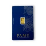 PAMP 1g Fine Gold 999.9 Sealed Bar