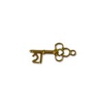 9ct Yellow Gold '21' key charm weighing 0.63 grams