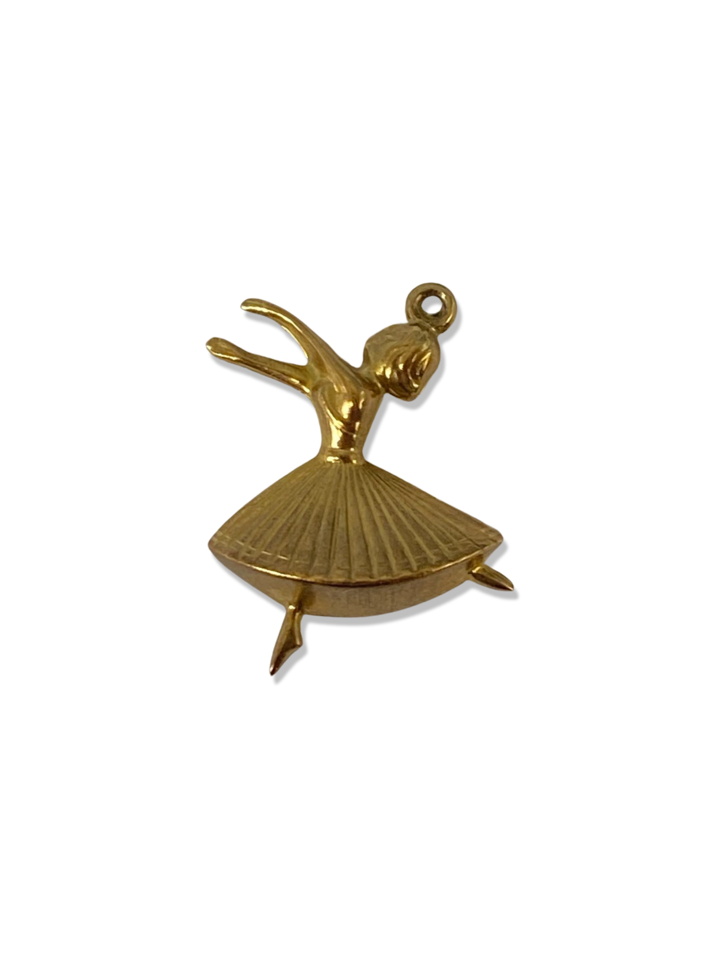 9ct Yellow Gold Ballerina Charm weighing 1.16 grams - Image 2 of 2