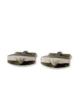 Pair of Emporio Armani Silver Cufflinks weighing 17.20 grams