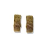 Christian Dior Gold Tone Cuff Hoop Earrings Weighing 11.3 grams