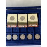 Eight Isle of Man 50p coins including better early issues