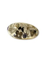 Louis Vuitton Fancy Designed Ring weighing 7.66 grams size P