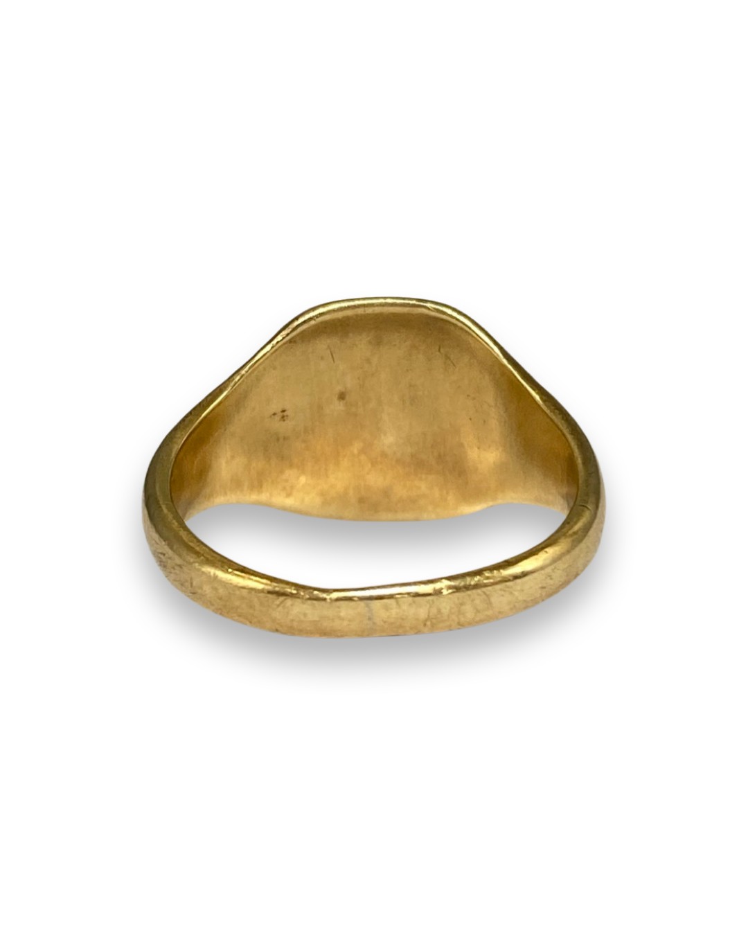 9ct Yellow Gold London 1960 Signet Ring weighing 6.07 grams size S - Image 2 of 3