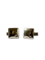 Pair of Emporio Armani silver cufflinks weighing 11.86 grams