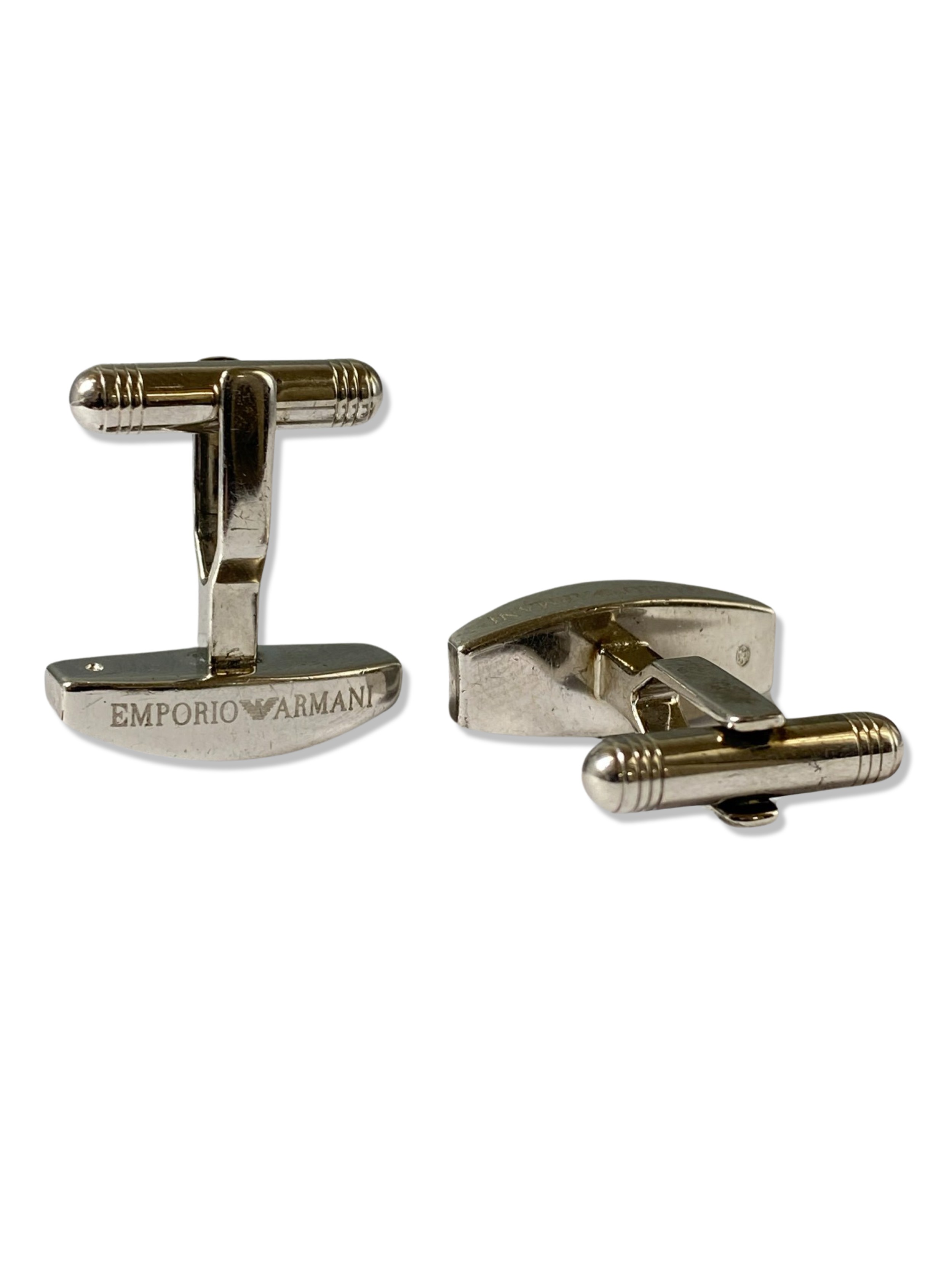 Pair of Emporio Armani Silver Cufflinks weighing 17.20 grams - Image 2 of 2