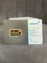 Umicore 999.9 fine gold 2.5g bar