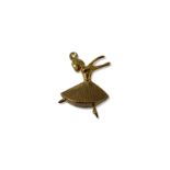 9ct Yellow Gold Ballerina Charm weighing 1.16 grams