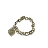 Tiffany & Co. Silver Love bracelet weighing 32.72 grams and 18cm in length