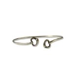 Tiffany & Co. silver love bangle weighing 7.26 grams