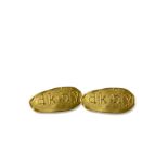 DKNY Gold Tone Clip-on Earrings weighing 12.56 grams
