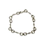 Gucci Silver Link Bracelet Weighing 6.11 grams and measuring 18cm in length