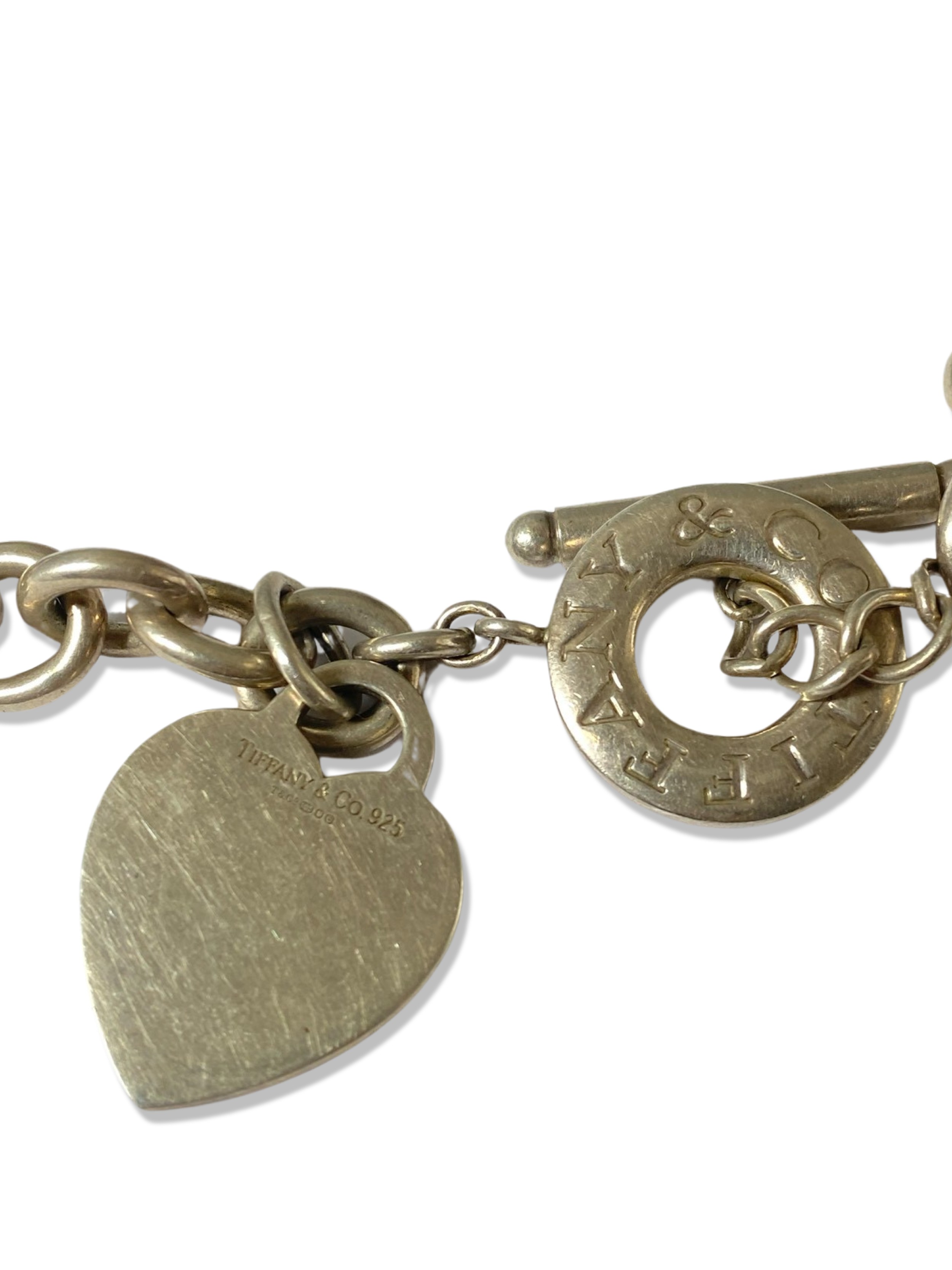 Tiffany & Co. Silver Toggle Clasp Necklace with Heart Tag weighing 73.40 grams and measuring 41cm in - Image 2 of 2