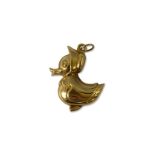 9ct Yellow Gold Baby Duck Charm weighing 1.46 grams