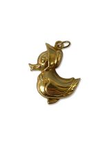 9ct Yellow Gold Baby Duck Charm weighing 1.46 grams