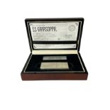 SS Gairsoppa 10 ounce pure silver bar with box and certificate