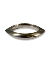 Georg Jensen Silver Modernist Bangle Weighing 54.37 grams Measuring 6cm in diameter