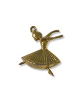 9ct Yellow Gold Ballerina Charm Weighing 1.22 grams