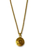 Chanel Gold Tone Pendant on Chain Weighing 79 grams and measuring 79cm in length