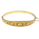 An early 20th century 9ct gold bangle, by Smith & Pepper.